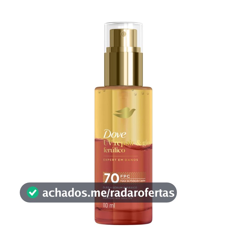 Dove Óleo e Sérum Bifásico UV Repair & Glow + Ferúlico 110ml