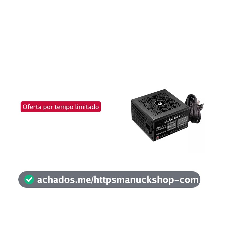 Rise Mode Elektra Fonte Gamer 650W 80 Plus Bronze PFC Ativo