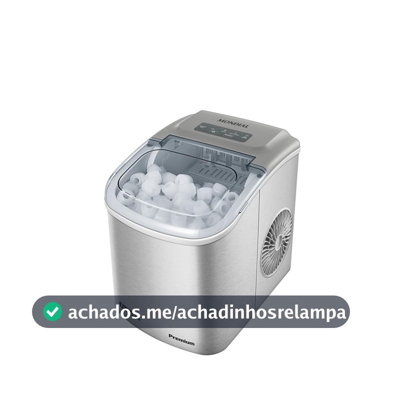 MONDIAL Máquina de Gelo Turbo Ice Premium, Cinza, 110V - MG-12-GI