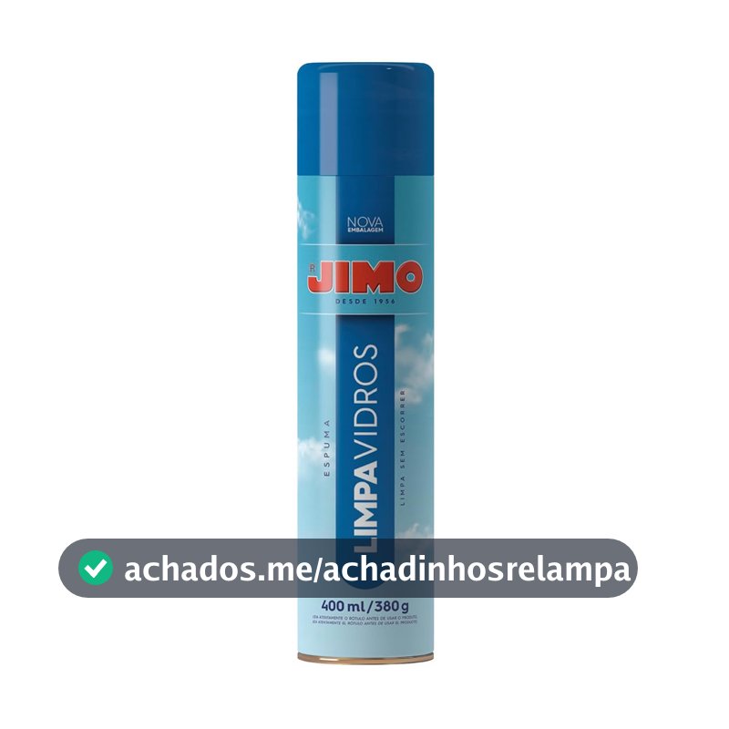 JIMO Limpa Vidros Carro Vitrine Janela Espelho Espuma Limpadora Não Escorre Aerossol 400ml