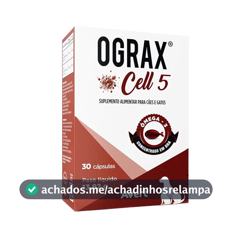 Suplemento em Cápsulas Ograx Cell 5, 30 Cápsulas