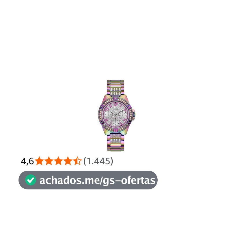 GUESS Relógio enfeitado com cristal de 40 mm