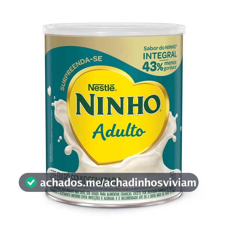 Leite Pó Semidesnatado Ninho Adulto Lata 350g