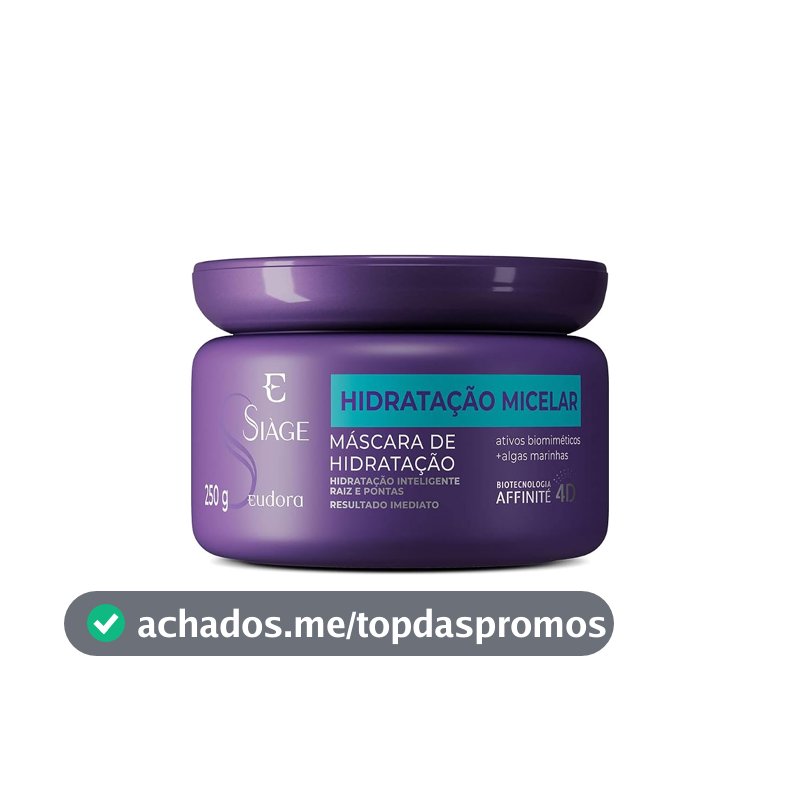 Eudora Siàge Hidratação Micelar Máscara Capilar 250g