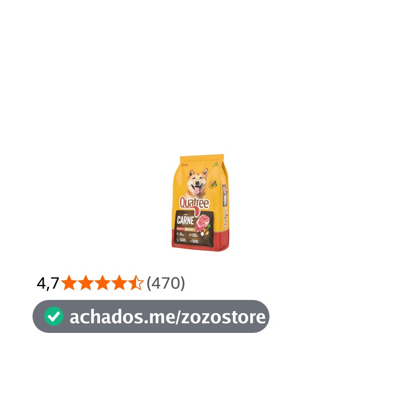 Quatree Ração para Cães Adultos Carne 15kg