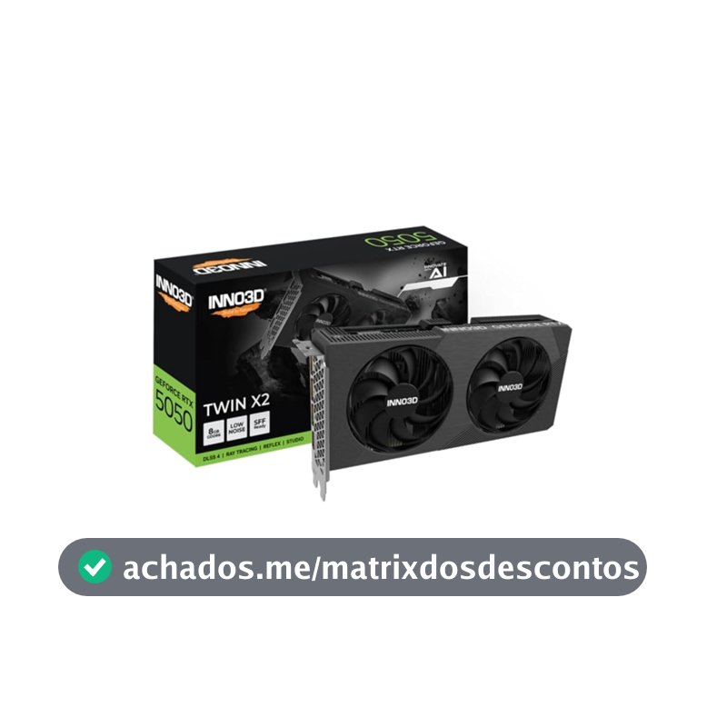 INNO3D GeForce RTX 5050 Twin X2 8 GB GDDR6 Placa de vídeo