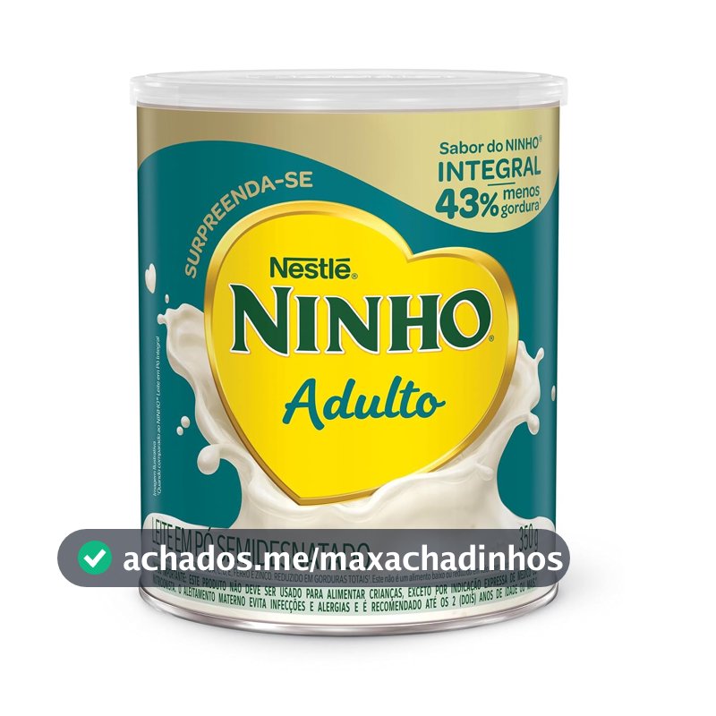 Leite Pó Semidesnatado Ninho Adulto Lata 350g