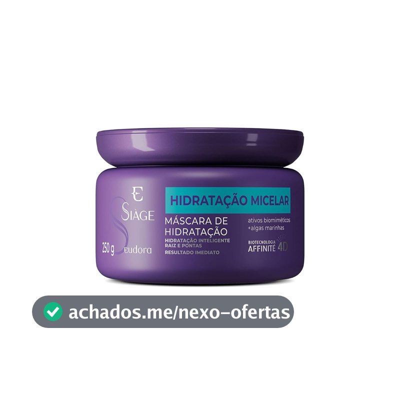 Eudora Siàge Hidratação Micelar Máscara Capilar 250g
