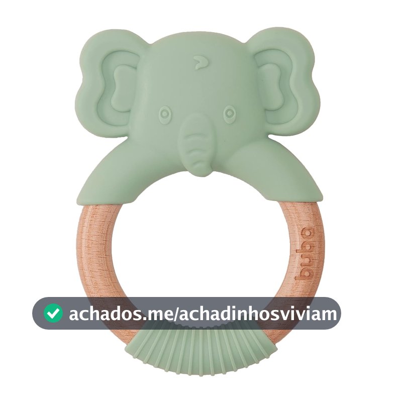Buba Mordedor Elefante Em Silicone Verde