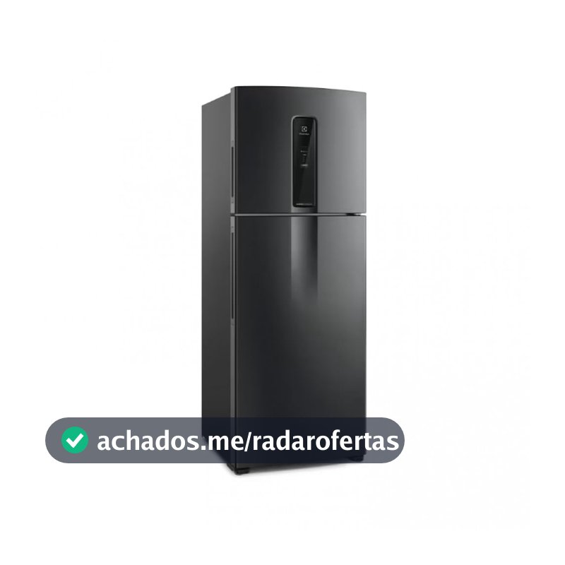 Electrolux Geladeira Frost Free Inverter 480L IT70B com AutoSense Duplex Black Inox Look 2 Portas