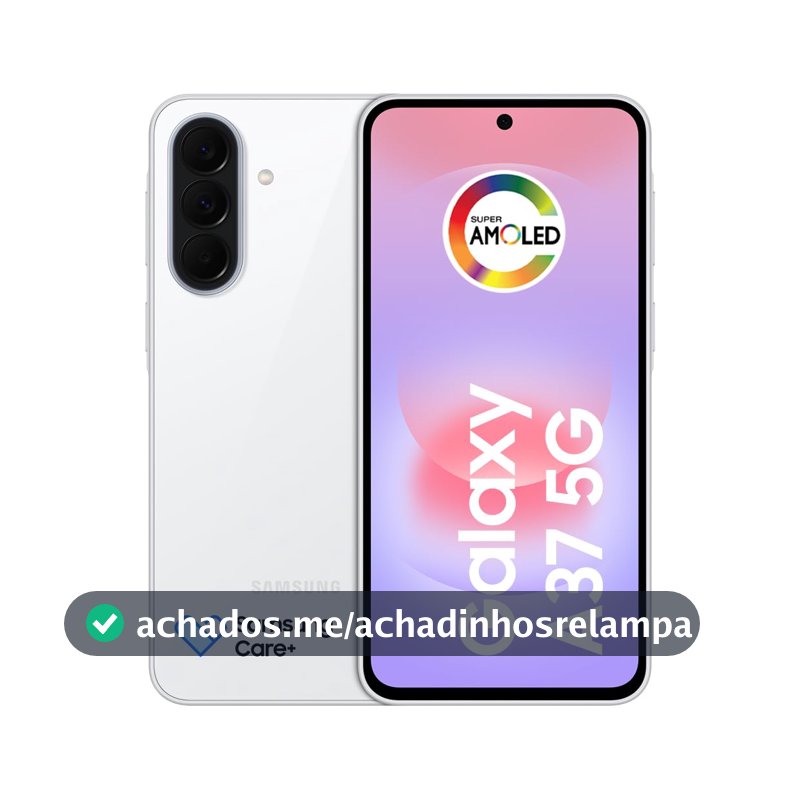 Celular Samsung Galaxy A37 5g 256GB, 8GB RAM, Câmera Tripla de até 50MP Ois, Selfie de 12MP Video Hdr, Ip68, Tela Super AMOLED 6.7", Recursos AI, Até 6 Atualizações de Android e Segurança (Branco)