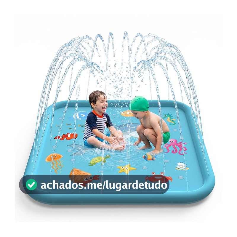 Splash Sprinkler Piscina Tapete de Água Infantil de Brincar,170cm