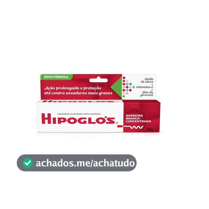 Creme Preventivo de Assaduras para Bebês Hipoglós, Fragrância Suave, 40g