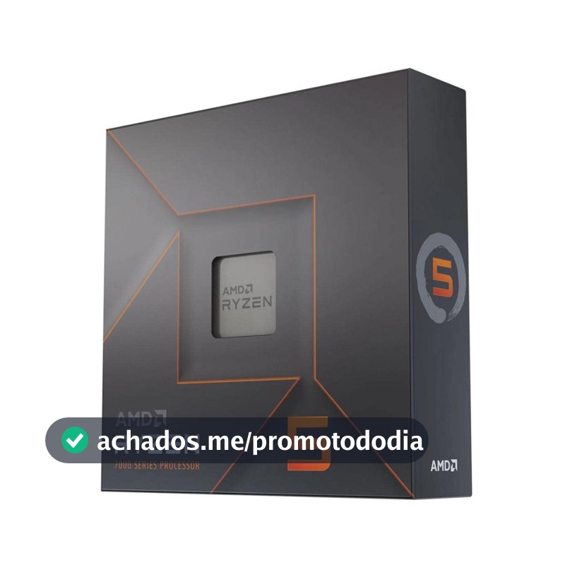 Processador AMD Ryzen 5 7600X Box (AM5/6 Cores/12 Threads/5.3GHz/38MB Cache/Radeon Graphics) Com Vídeo/Sem Cooler