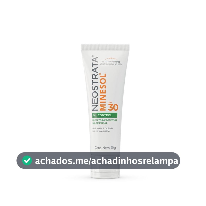 Protetor Solar Facial NeoStrata Minesol Oil Control, Sérum, FPS 30, 40g