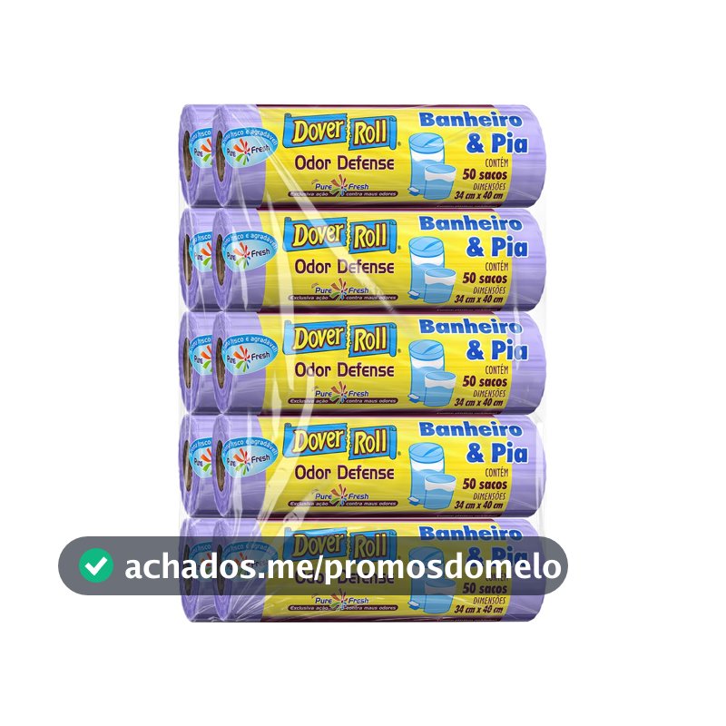 Dover-Roll odor defense banheiro & pia - pacote com 10 rolos