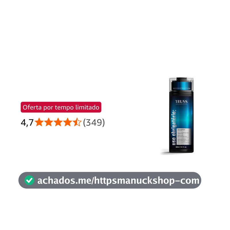 Truss NOVO Shampoo Uso Obrigatório 300 ml