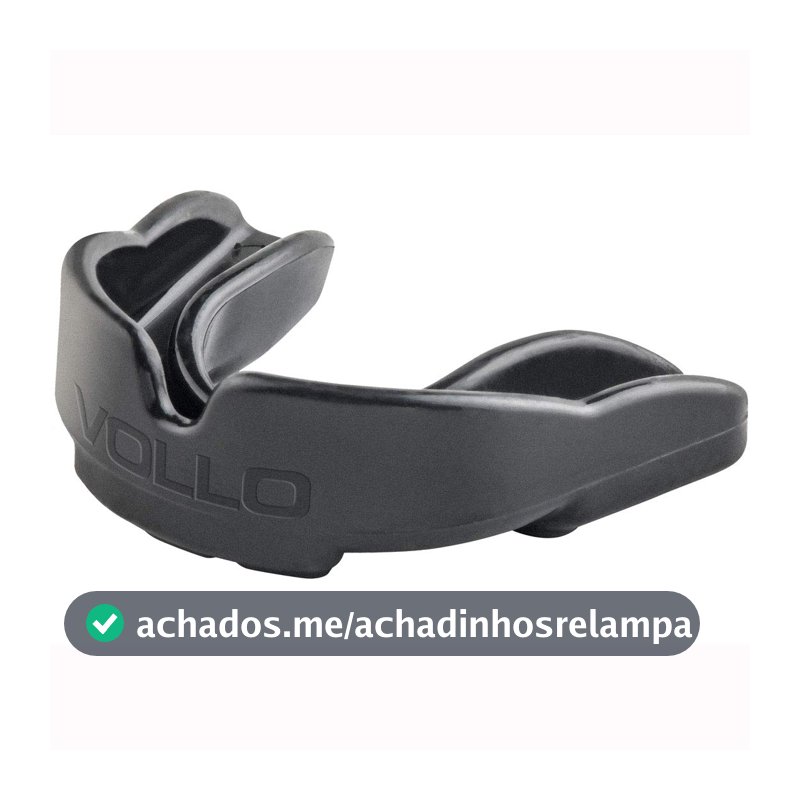 Protetor Bucal Preto Vollo Sports