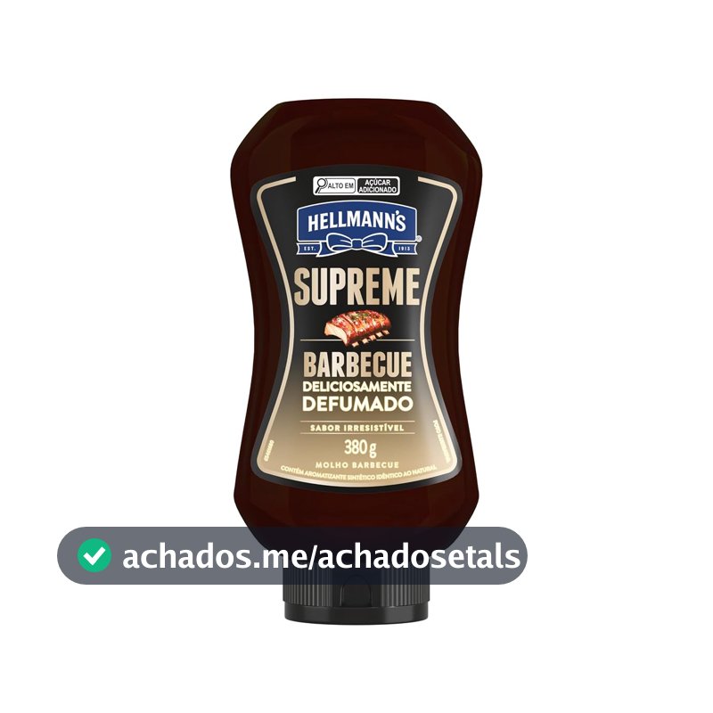 Molho Barbecue Defumado Hellmann's Supreme Squeeze 380g