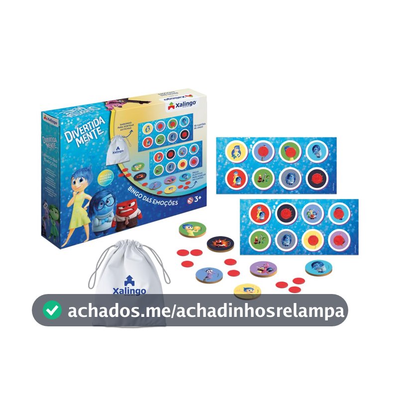 Jogo Bingo das Emoções Divertidamente Xalingo