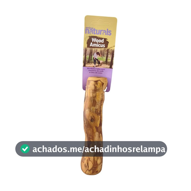 Mordedor de Madeira de Café para Cães Amicus Wood, 20cm
