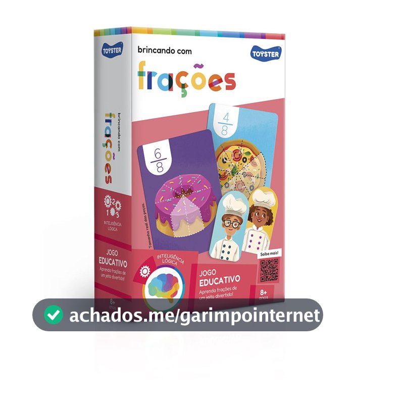 Toyster - Brincando com Frações - Jogo Educativo - 8 Anos - Inteligência Lógico-Matemática