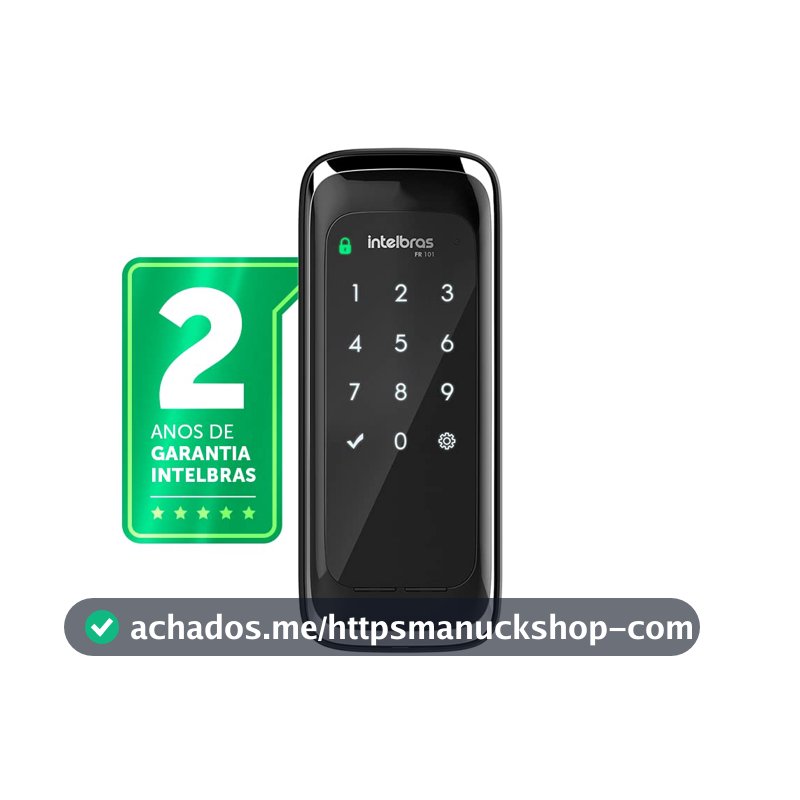 Fechadura Digital de Sobrepor Touch Screen FR 101 Preto Intelbras