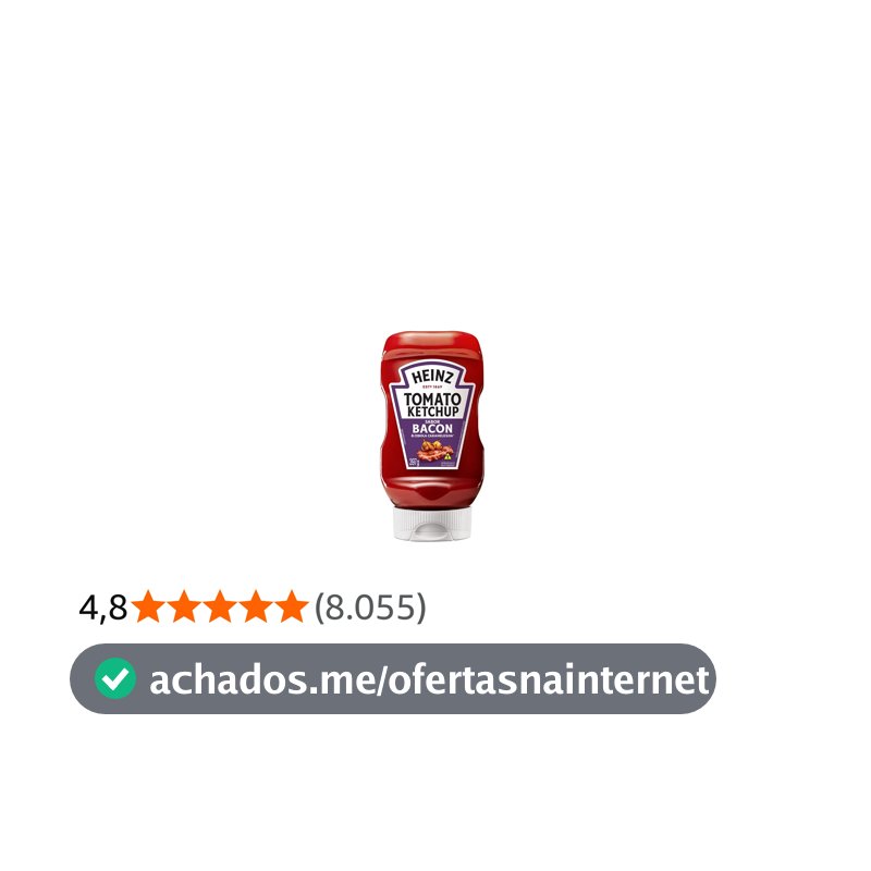 Heinz Ketchup Bacon & Cebola Caramelizada 397g