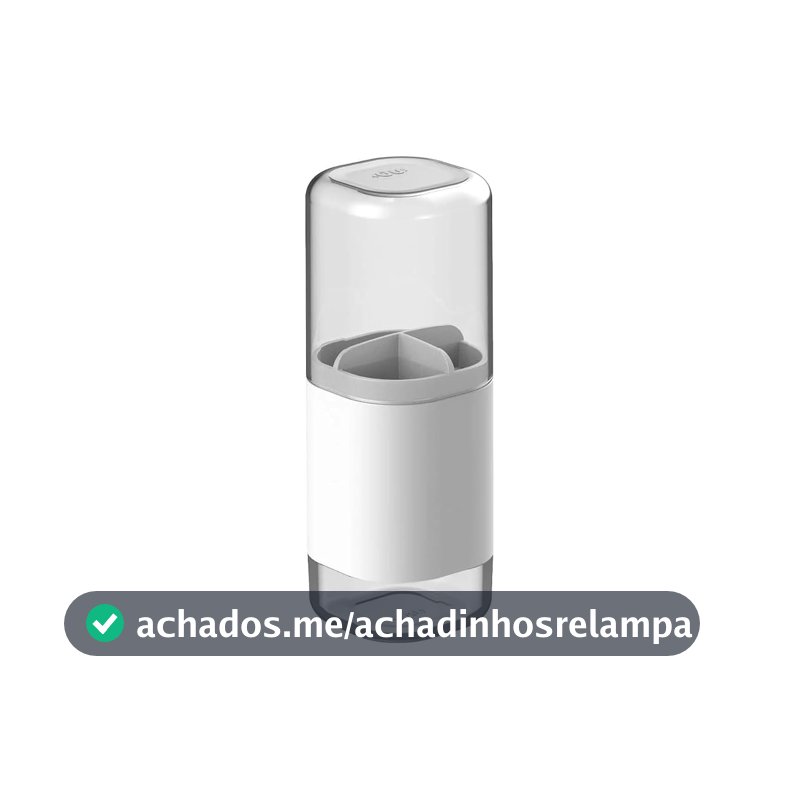 Ou Porta Escova de Dente Branco Linha Dual