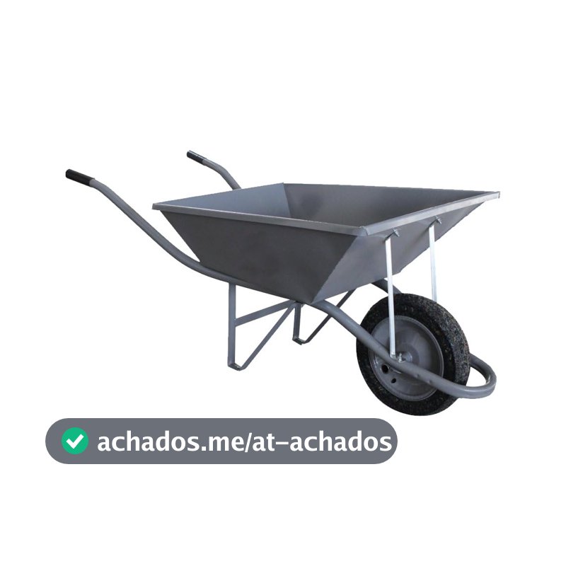 Carrinho de Mão Esfera CH22-45 Litros Pneu Maciço Force 3,25x8 Cinza