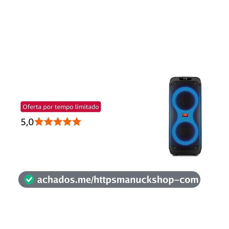 Caixa de Som Party Box, Aiwa, Bluetooth, Luzes Multicores - AWS-PB-04 PARTY BOX AWS-PB-04 BIVOLT