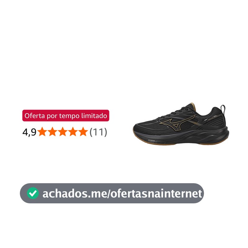 Tênis Mizuno Space 6, Preto/Preto, Tamanho 38