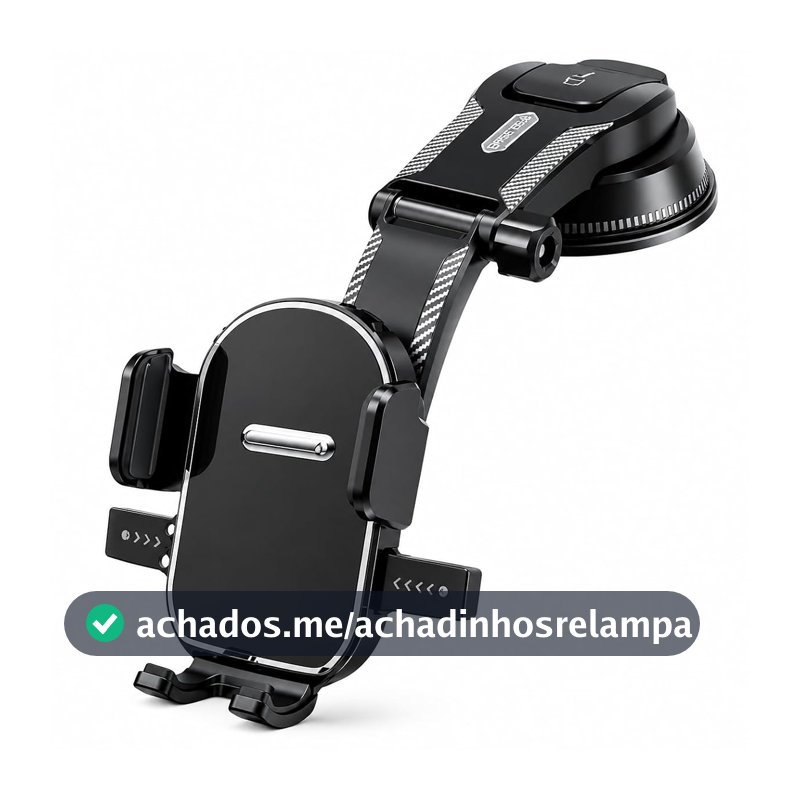 Suporte Celular Veicular Universal Ventosa Painel 360° Braço Articulado