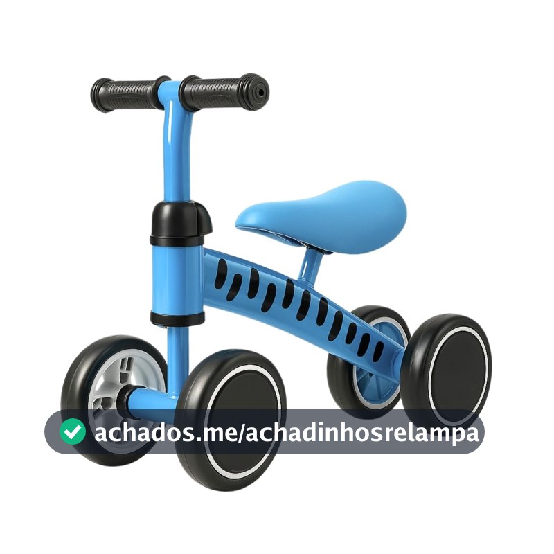 Bicicleta de Equilibrio Andador Infantil sem Pedal para Crianças (Azul)