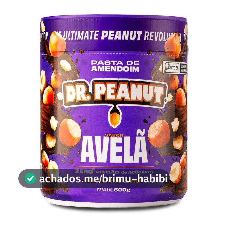 Dr. Peanut Pasta de Amendoim Avelã 600G - Com Whey Protein