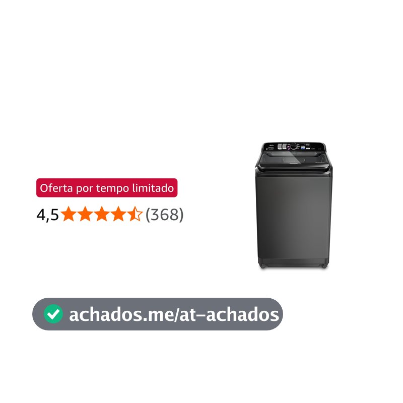 Máquina de Lavar Panasonic 15kg Titânio 127v NA-F150B1T
