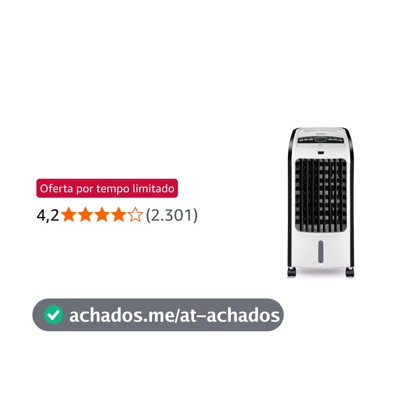 MONDIAL Climatizador Flash Air, Branco/Preto, 80W, 110V - CL-03