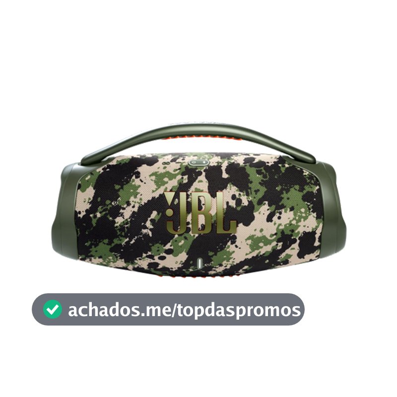 JBL, Caixa de Som, Boombox 3, Bluetooth, À Prova D'água e Poeira - Camuflada