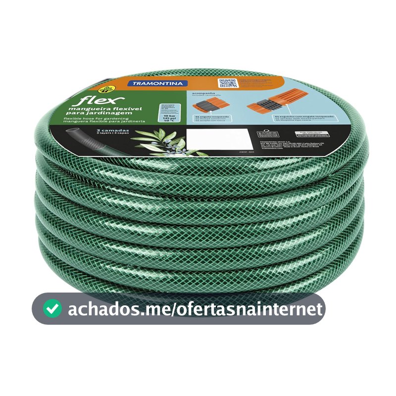 Mangueira para Jardim 20 Metros com Esguicho TRAMONTINA