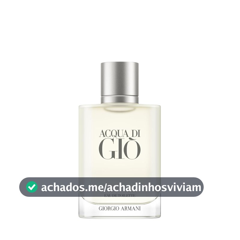 Armani Beauty, Acqua di Giò Eau de Toilette, Giorgio Armani, Perfume Masculino Refilável, Fragrância Cítrica, Aquática e Fresca com Notas de Bergamota, Cedro, Patchouli, Jasmim e Almíscar