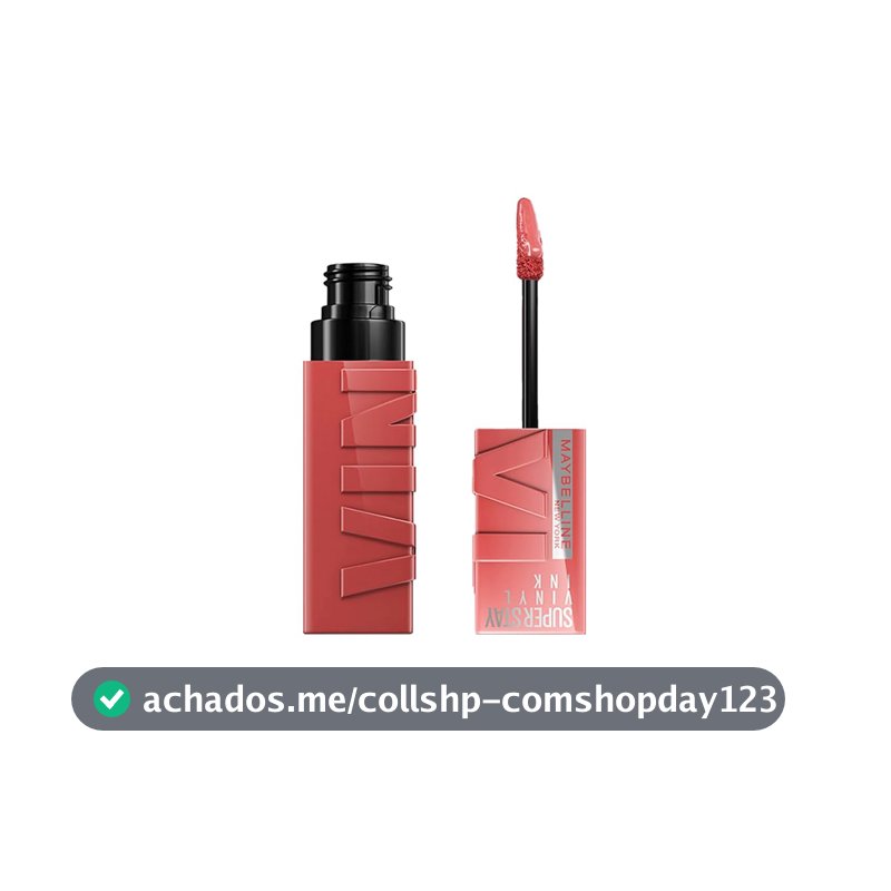 Batom Líquido Maybelline SuperStay Vinyl Ink Gloss 16h 15 Peachy 4,2ml