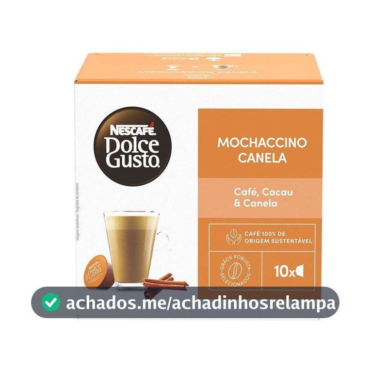 Café em Cápsula NESCAFÉ DOLCE GUSTO Mochaccino Canela 10 Cápsulas