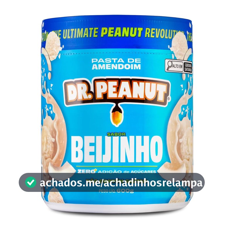 Pasta de Amendoim DR. Peanut Beijinho 600G - Com Whey Protein