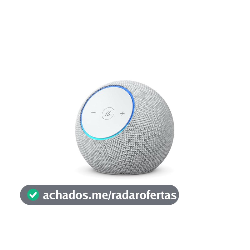 Amazon Echo Dot Max (Geração mais recente), smart speaker com Alexa, som envolvente e hub de casa inteligente integrado, ideal para sua sala de estar, Cor Branca, com Acesso Antecipado à Alexa+