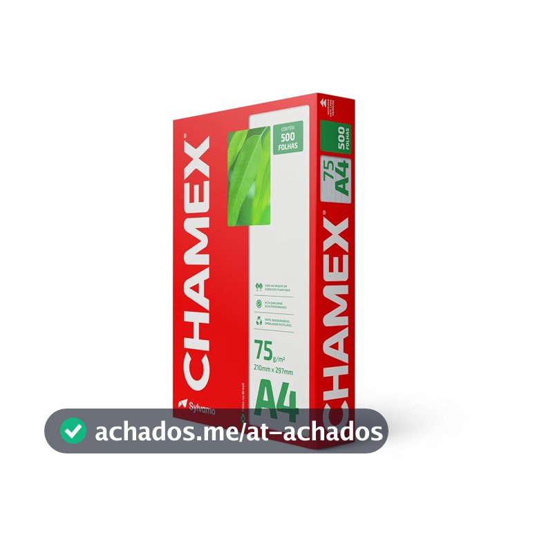 Chamex - Papel Sulfite, A4, 75g, 500 folhas