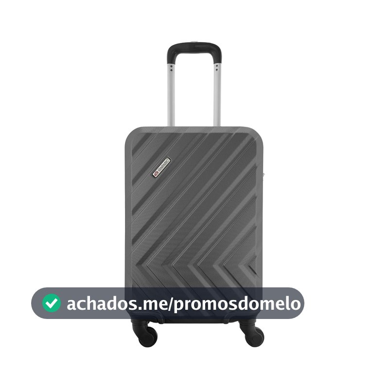Mala de Bordo 10kg ABS 4 Rodas 360 Cadeado Gladiador Essential D2MB (Grafite)