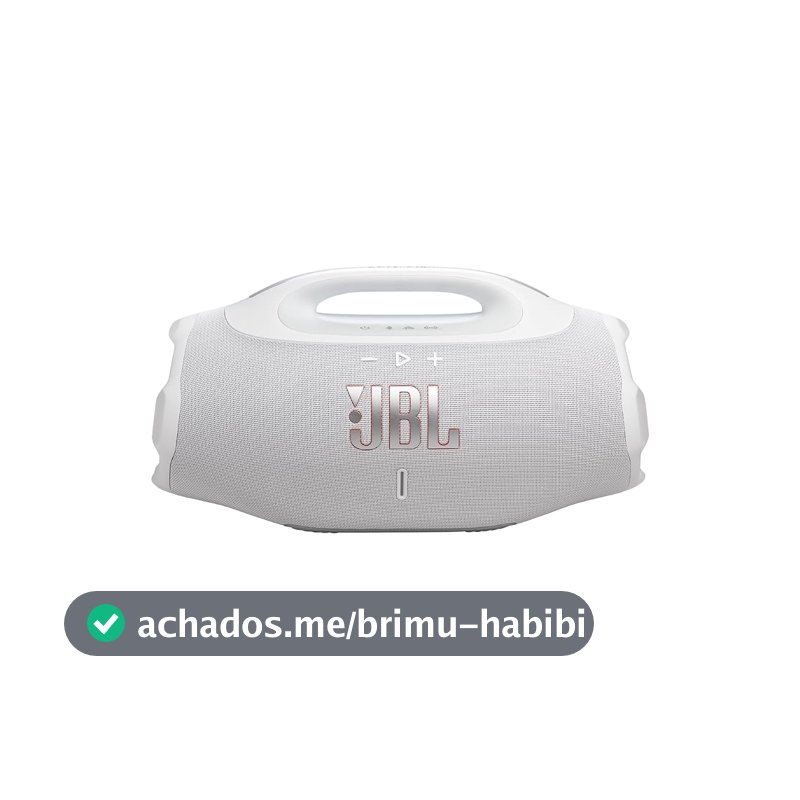 Caixa de Som Portátil JBL Boombox 4, Bluetooth, Branco