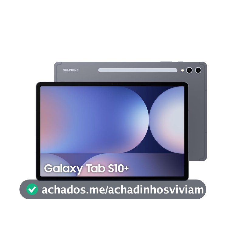 Galaxy Tab S10+, 256 GB, Tela 12.4", Wifi, Cinza, Câmera Frontal 12 MP