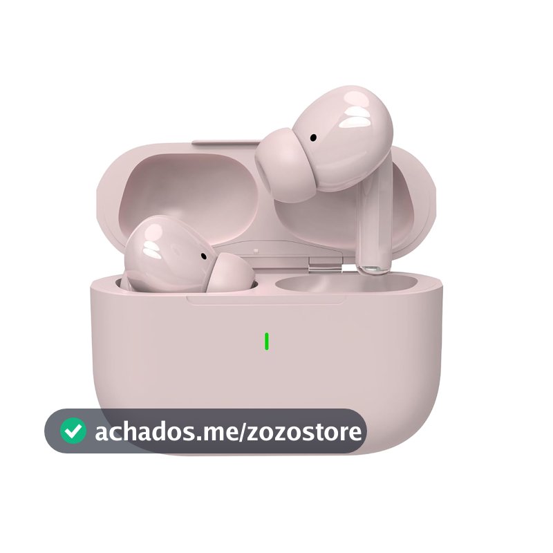 Fone de Ouvido Bluetooth 5.3 com Cancelamento de ruído por IA, Graves Poderosos, 36H de Reprodução, Carregamento Tipo C, Fone sem fio TWS, para iOS Android (Rosa)