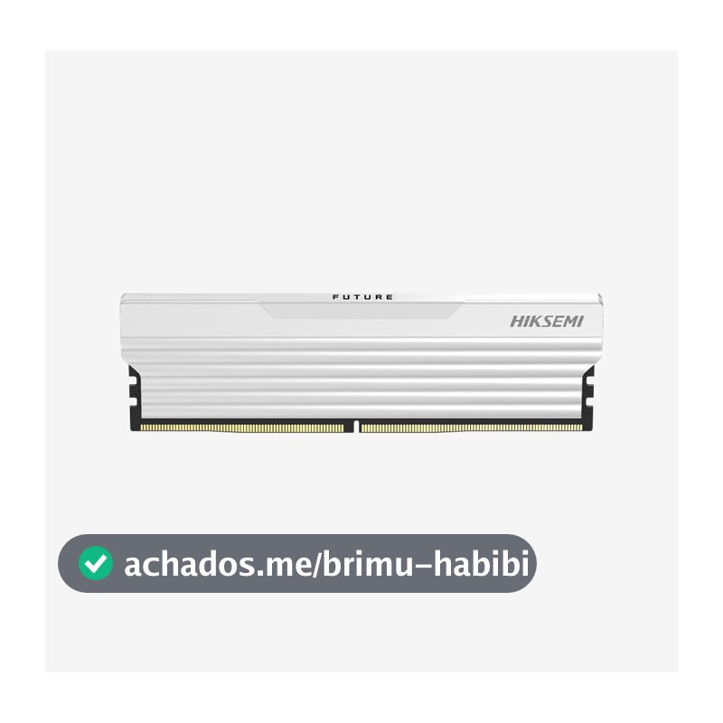 Memória DDR4 16GB Hiksemi Future 3200MT/s CL18 Dissipador Térmico 1.35V Branco HSC416U32F2 16G